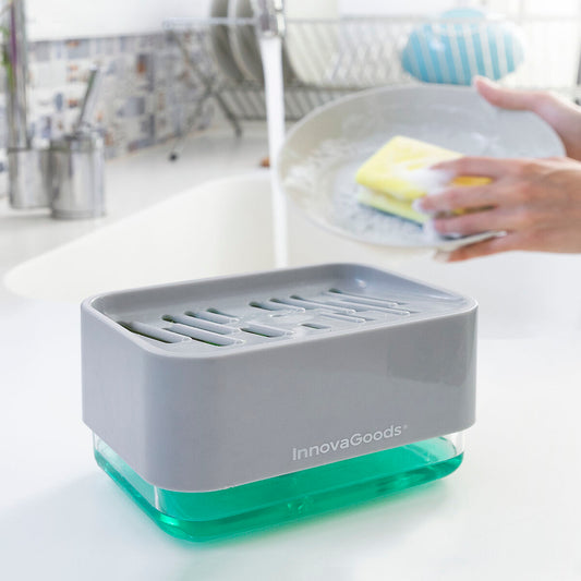 Distributeur de Savon 2-en-1 pour Évier de Cuisine Pushoap InnovaGoods
