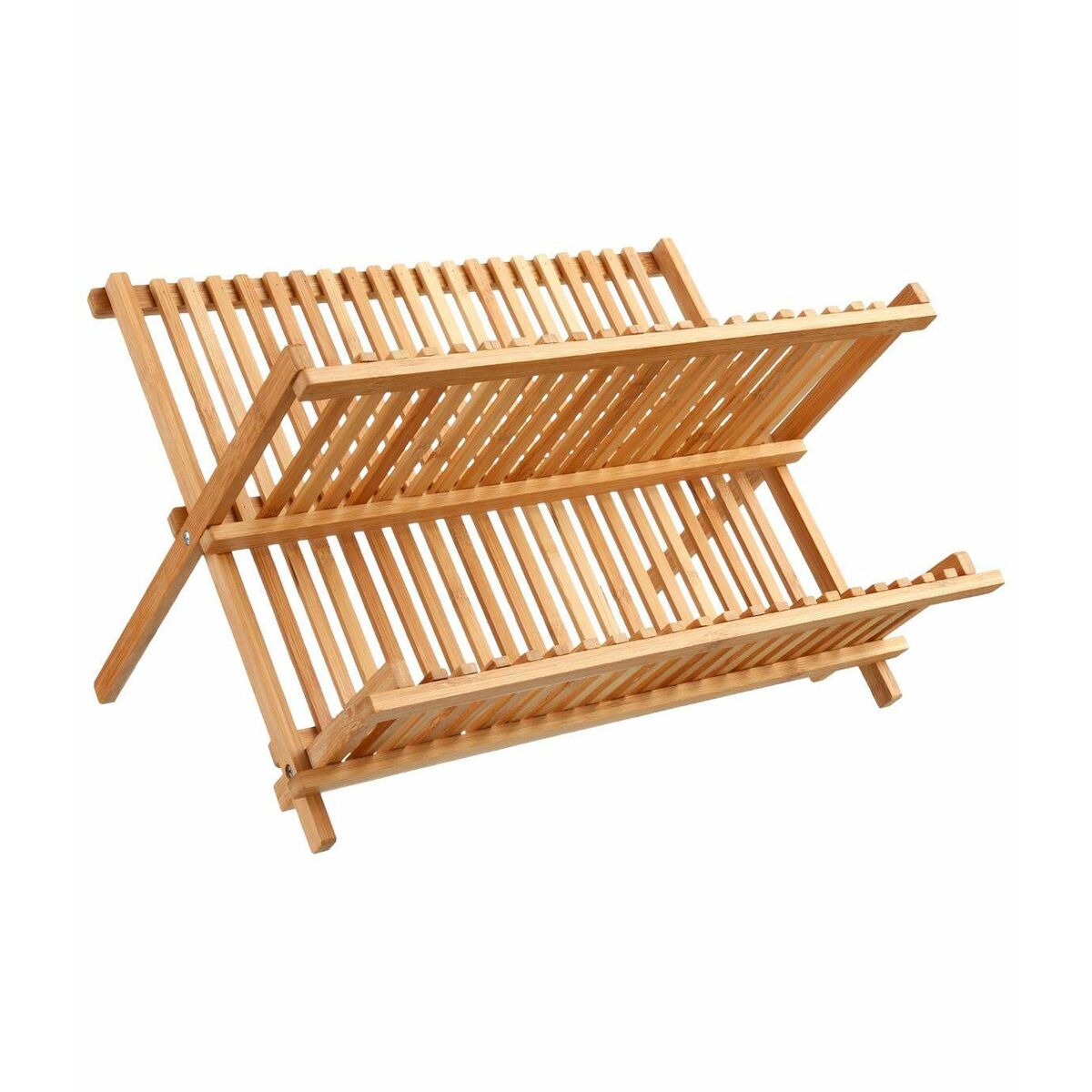 Égouttoir pliable pour évier 5five Bambou Naturel (42 x 33,5 x 25,5 cm)