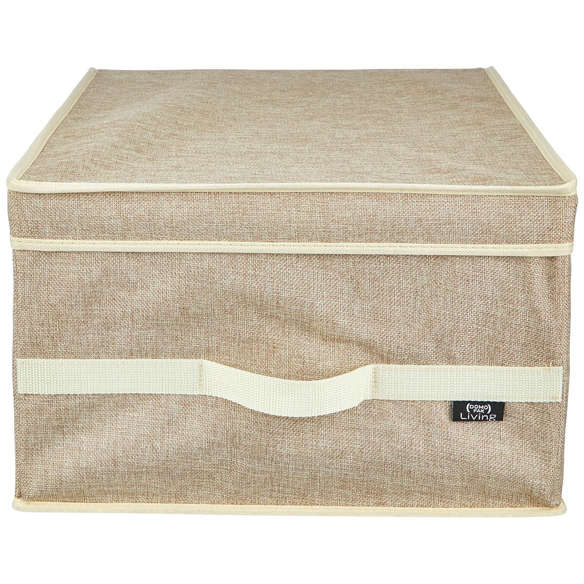Boîte de rangement Domopak avec couvercle Beige (38 x 50 x 24 cm)