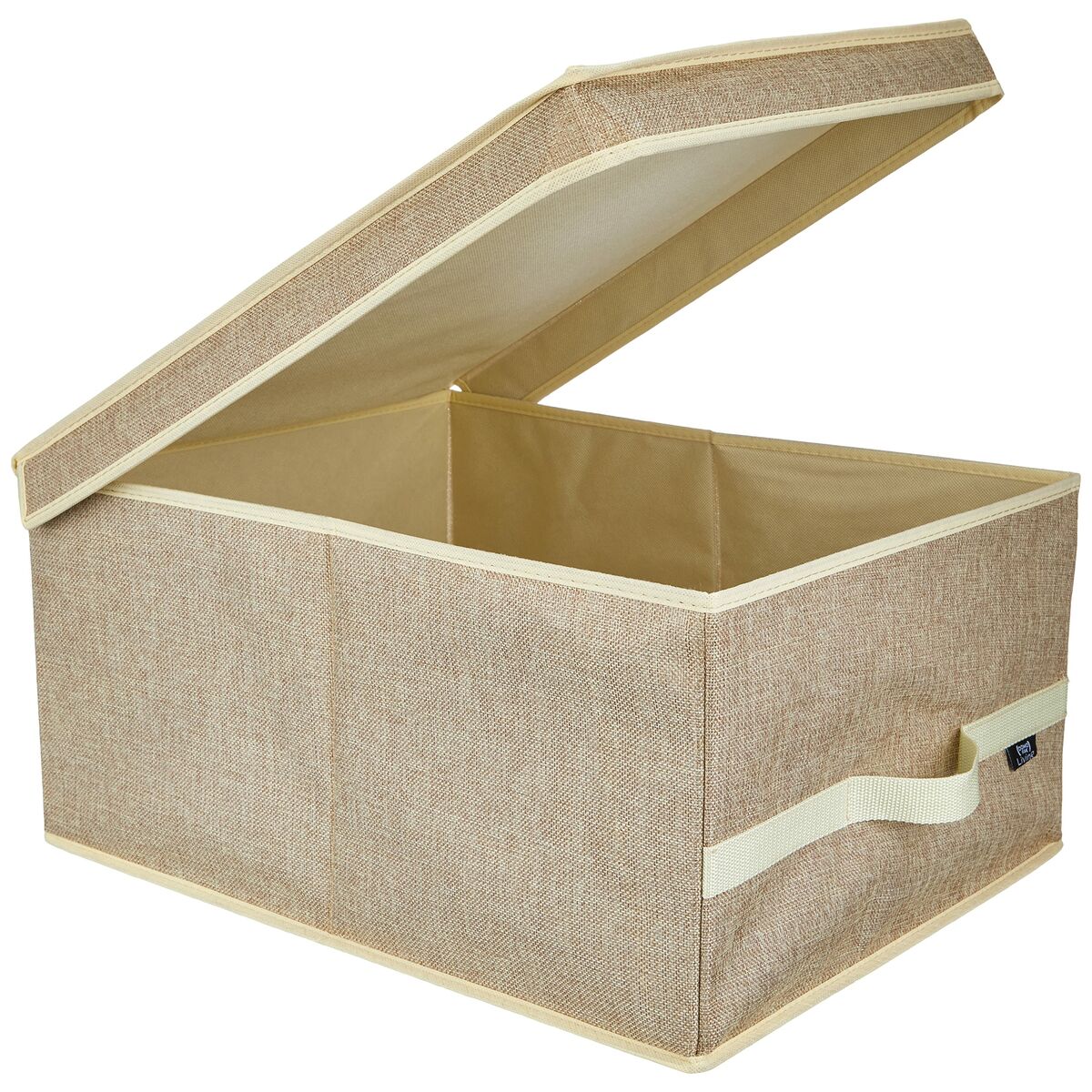 Boîte de rangement Domopak avec couvercle Beige (38 x 50 x 24 cm)