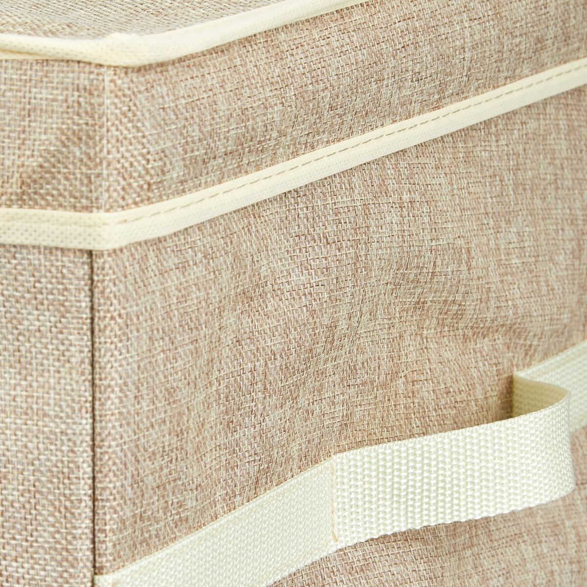 Boîte de rangement Domopak avec couvercle Beige (38 x 50 x 24 cm)