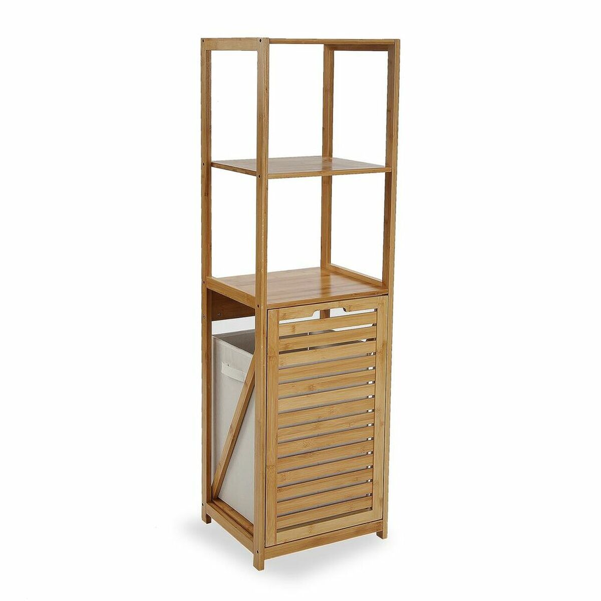 Étagère de salle de bain Versa Textile Bambou MDF (33 x 130 x 37,5 cm)