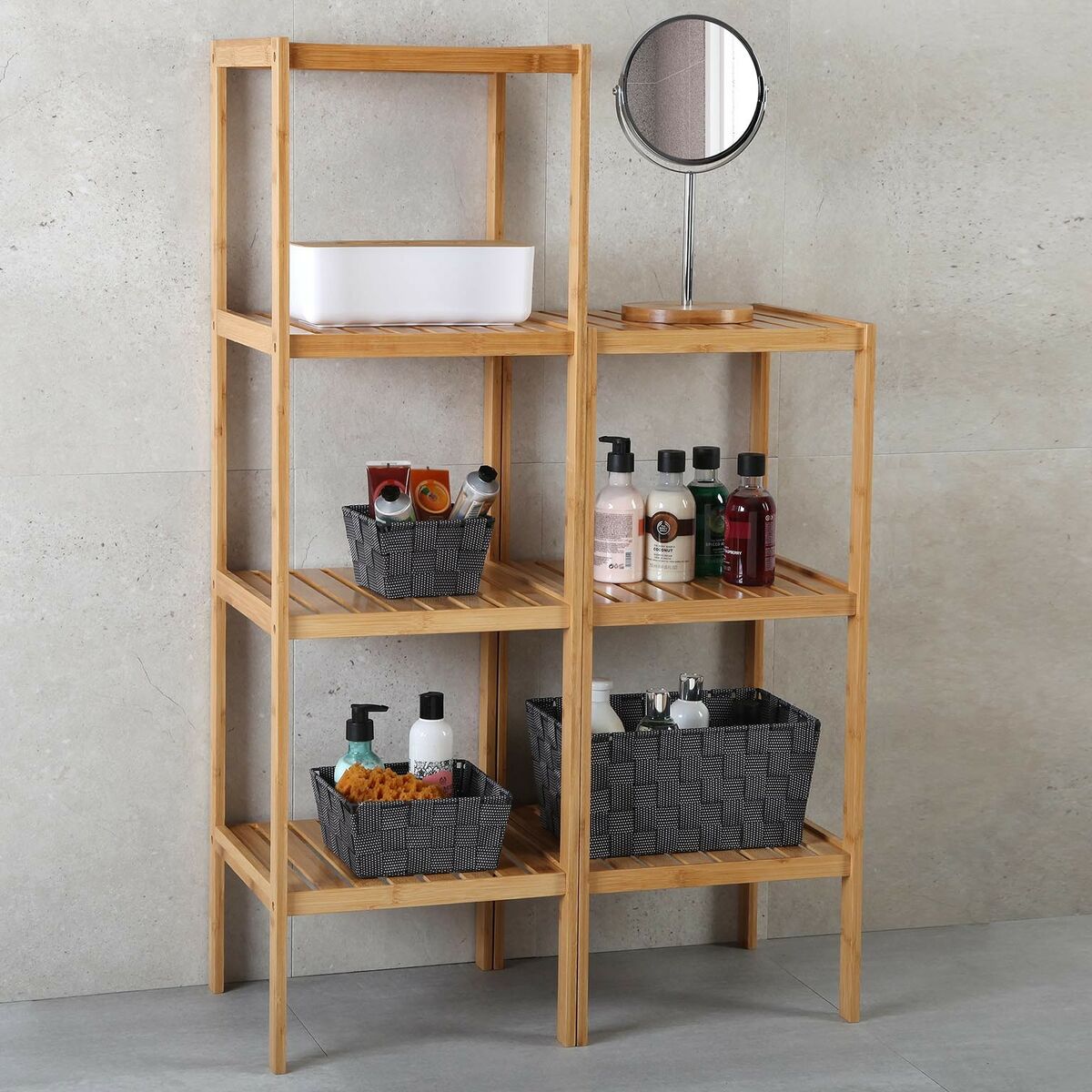 Étagère de salle de bain Versa Bambou (33 x 80 x 34 cm)