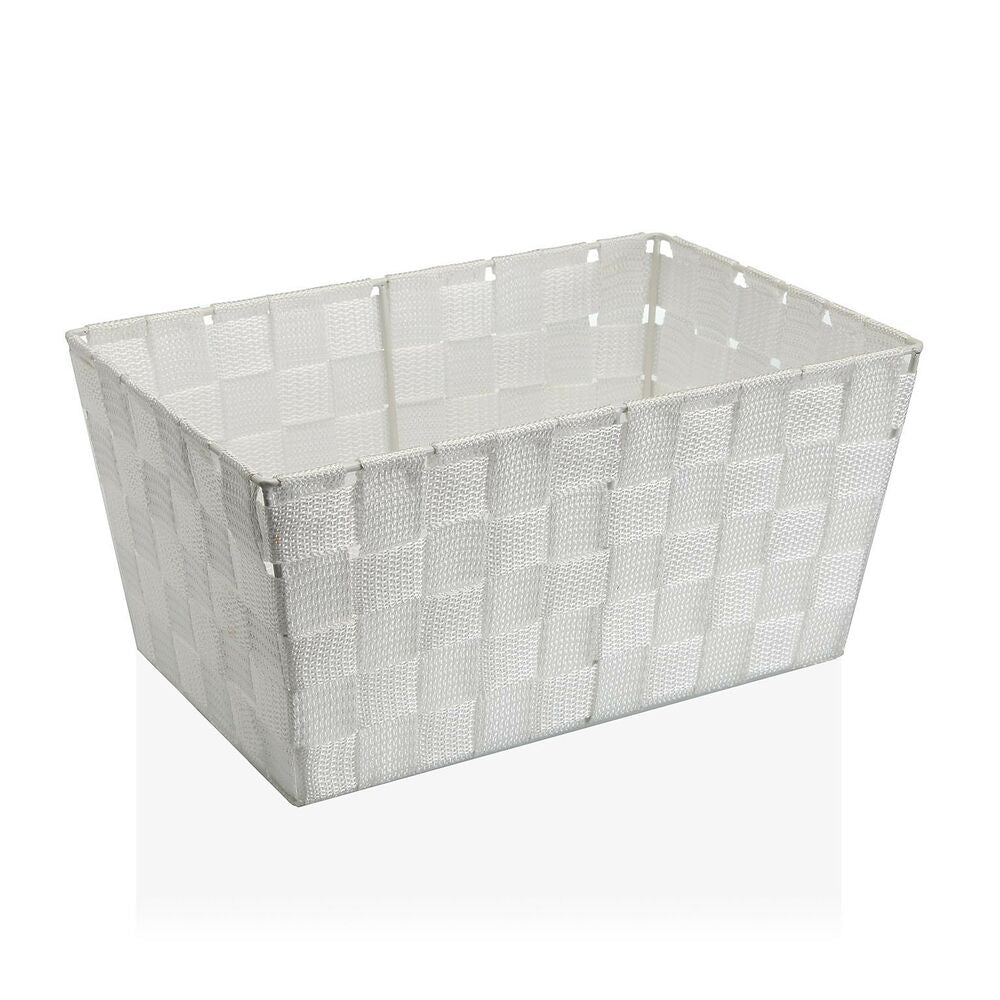 Panier Versa Textile Blanc (20 x 15 x 30 cm)