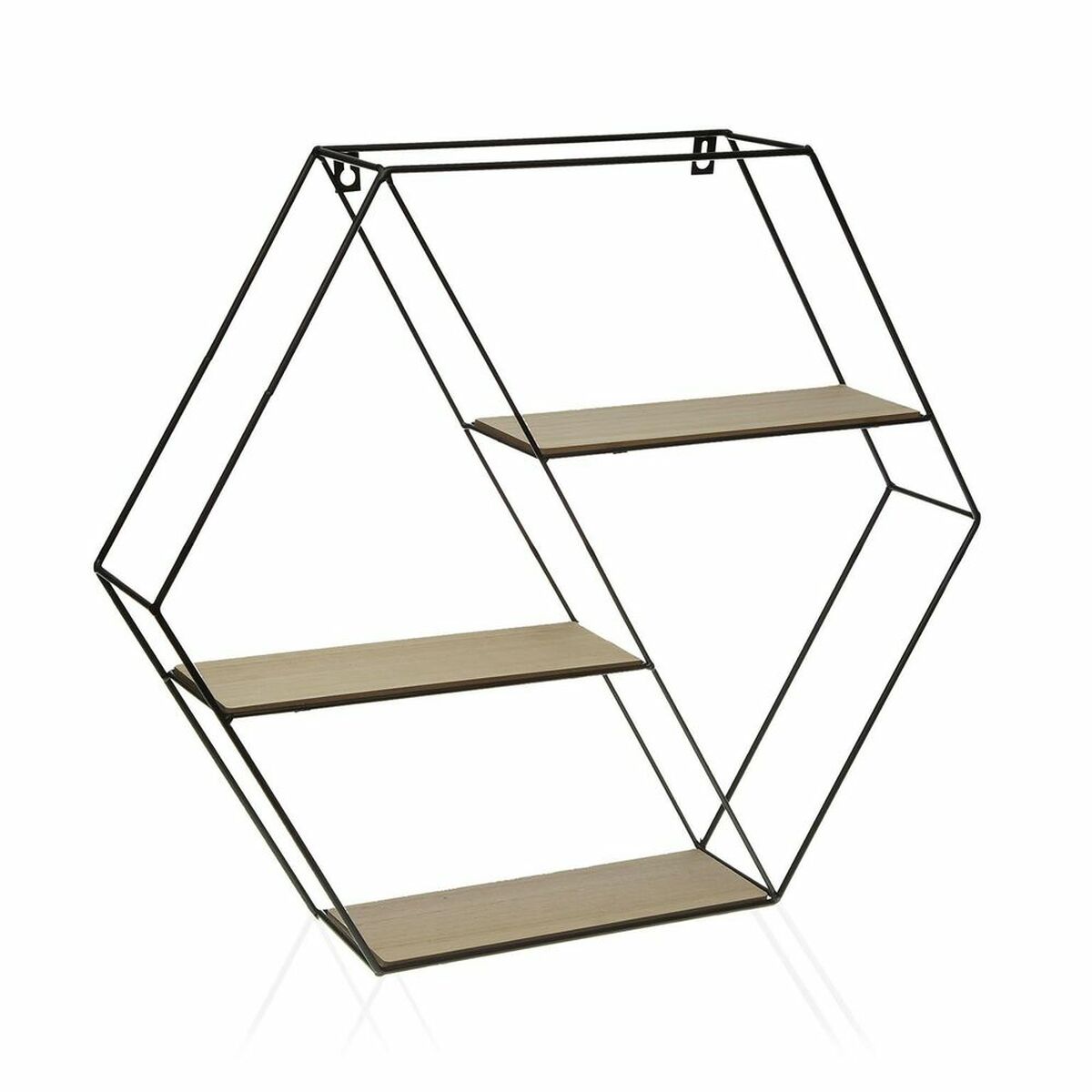 Étagère Versa Noir Bois (58 x 51 x 11 cm)