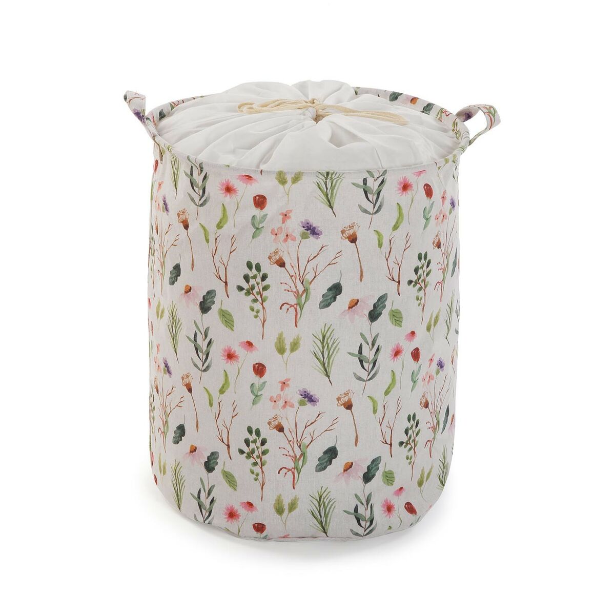 Panier à linge Versa Flowers Polyester Textile (38 x 48 x 38 cm)