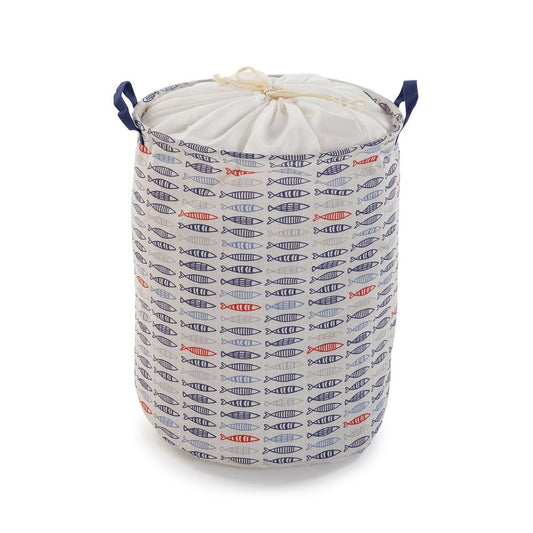 Panier à linge Versa Fish Polyester Textile (38 x 48 x 38 cm)