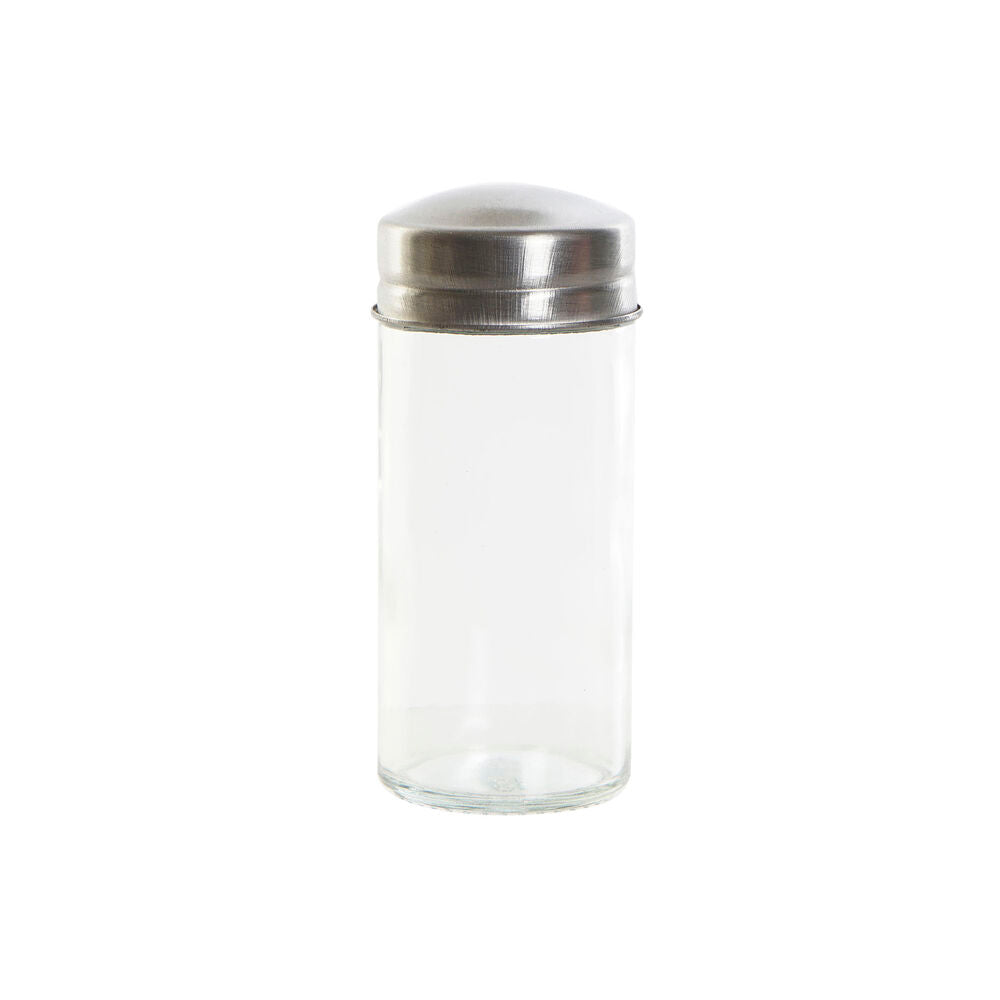 Porte-épices DKD Home Decor Cristal Acier inoxydable (17 x 17 x 23 cm)