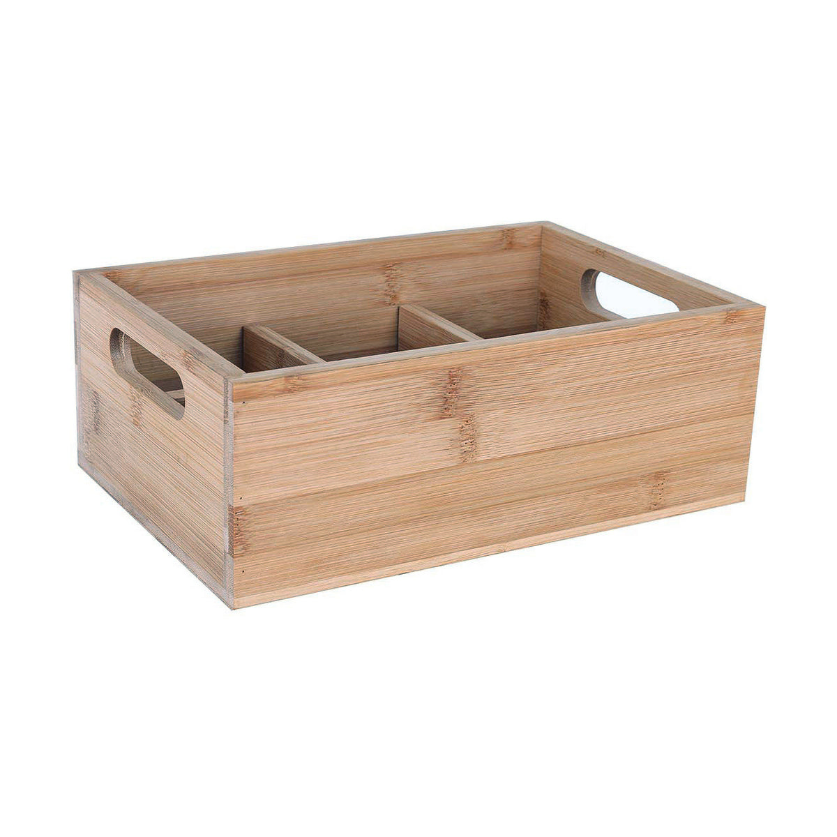 Boîte de rangement en bambou (27 x 18 x 10 cm)