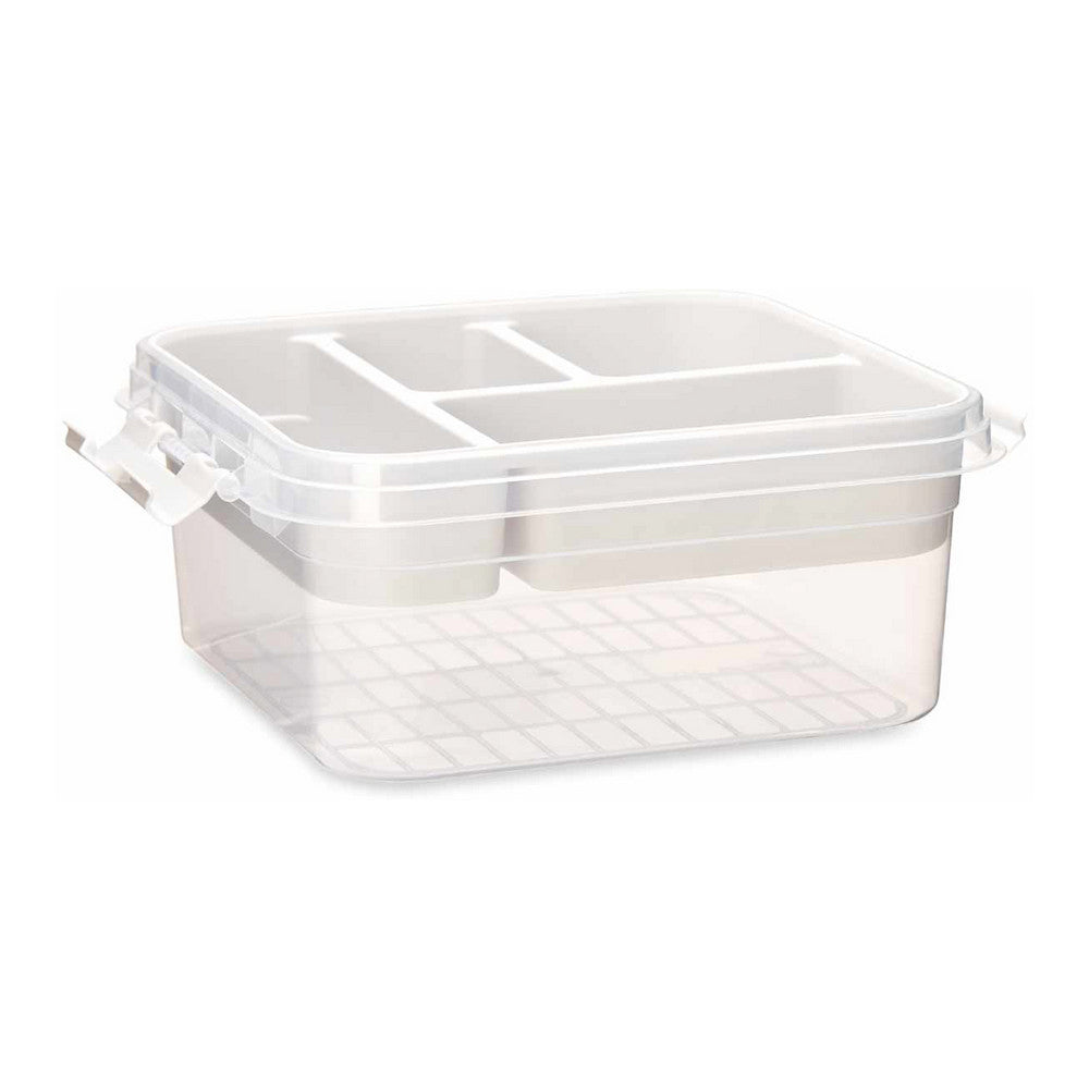 Organisateur de Maquillage Transparent en Plastique 24,5 x 11,5 x 26 cm