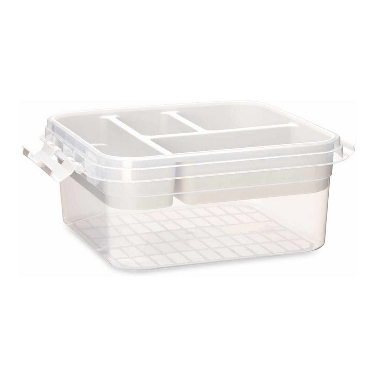 Organisateur de Maquillage Transparent en Plastique 24,5 x 11,5 x 26 cm