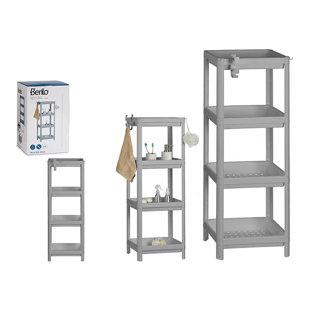 Étagères de Salle de Bain en Polypropylène (23 x 100 x 35,5 cm)