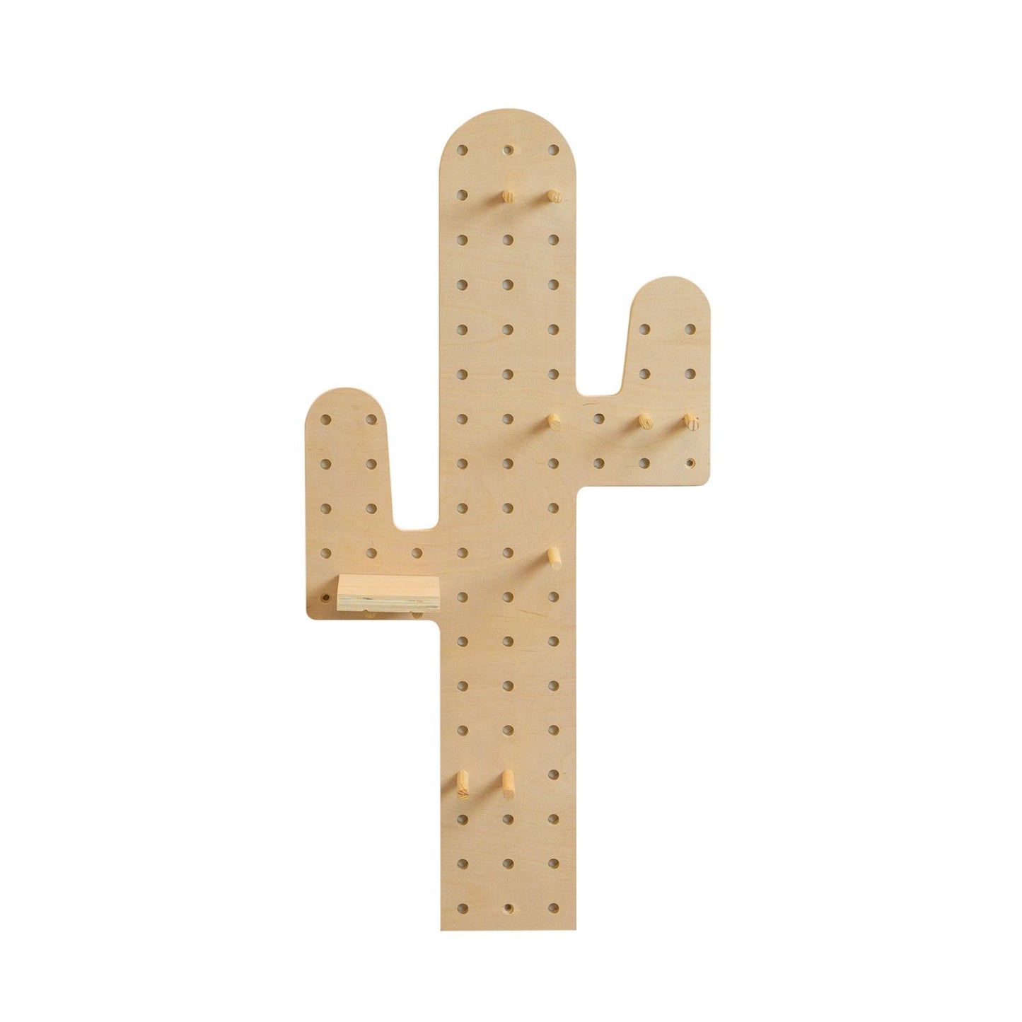 Tableau organiseur mural forme Cactus en bois