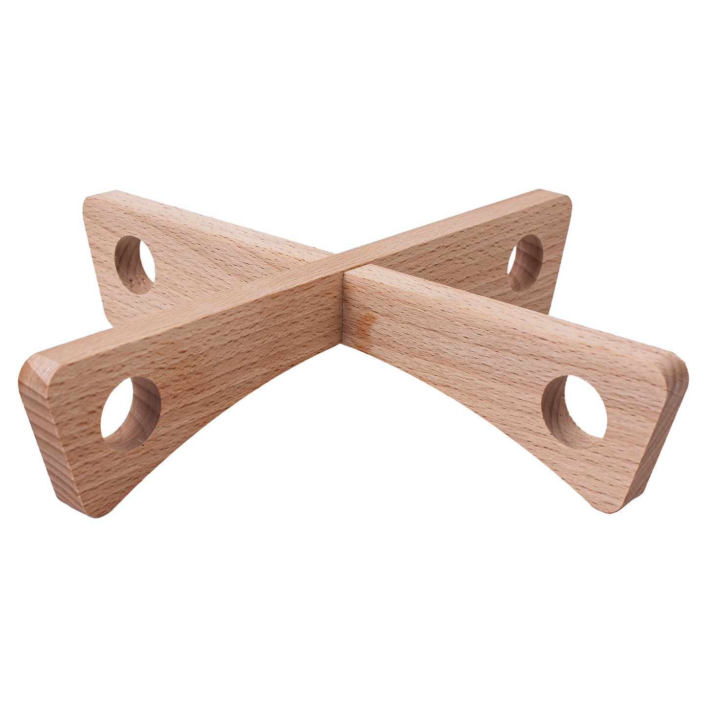 Dessous-de-plat pliable en bois de hêtre